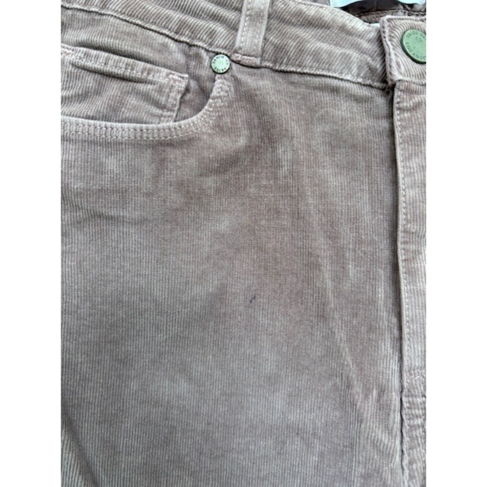 Paige Corduroy Pants High Rise Skinny Ankle Zip Mauve Size 29 - Picture 3 of 6